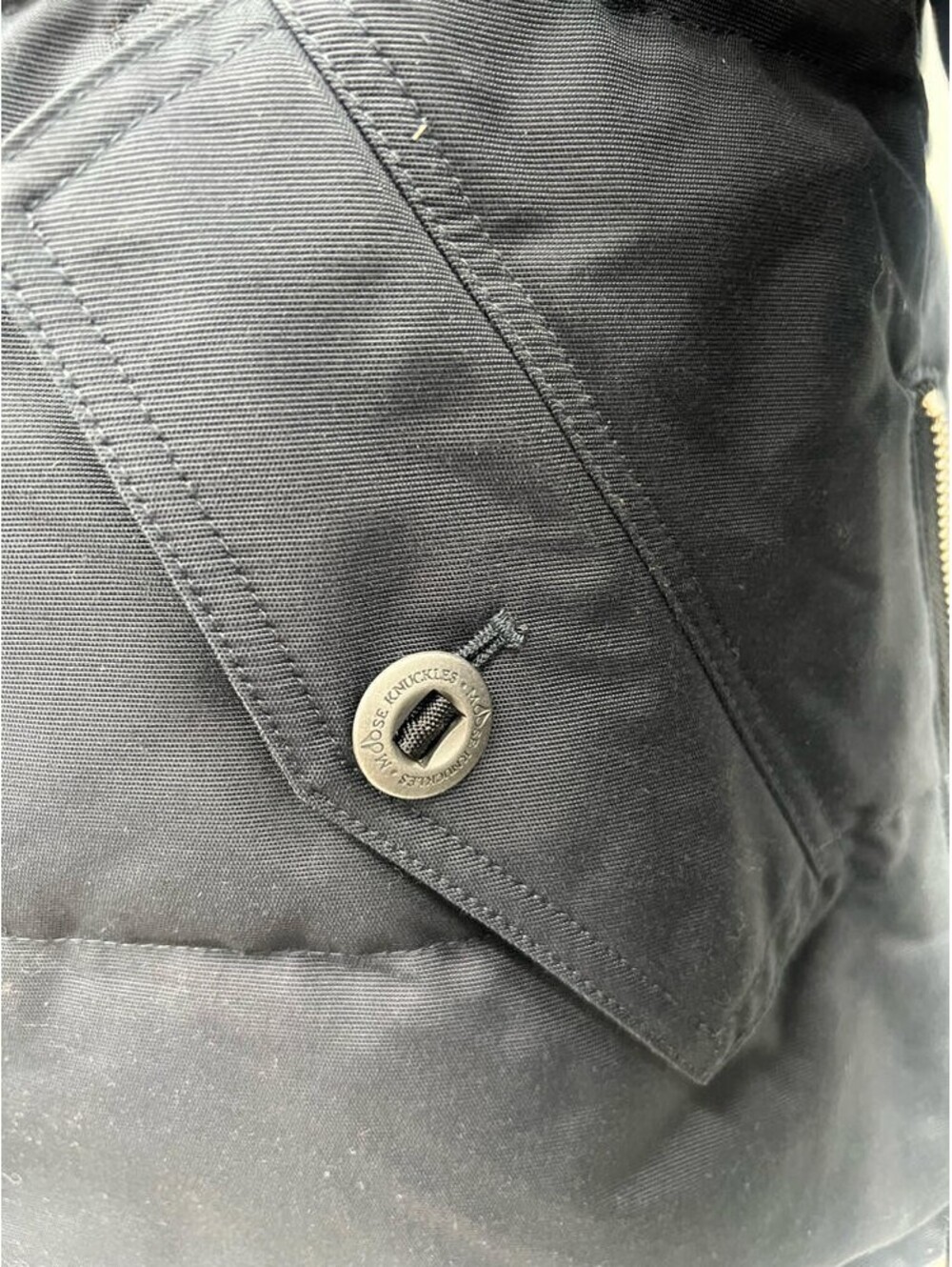 Moose Knuckles 3Q Shearling Jacket navy/Black Women's Size L - Picture 2 of 6